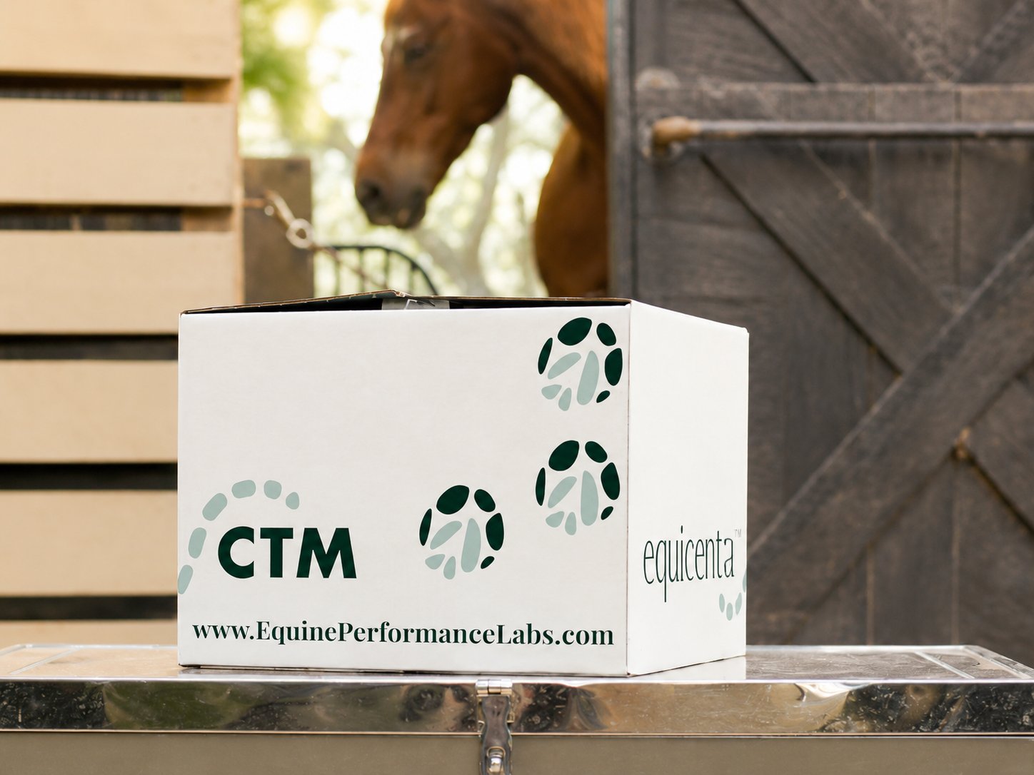 equicenta CTM packaging at the farm