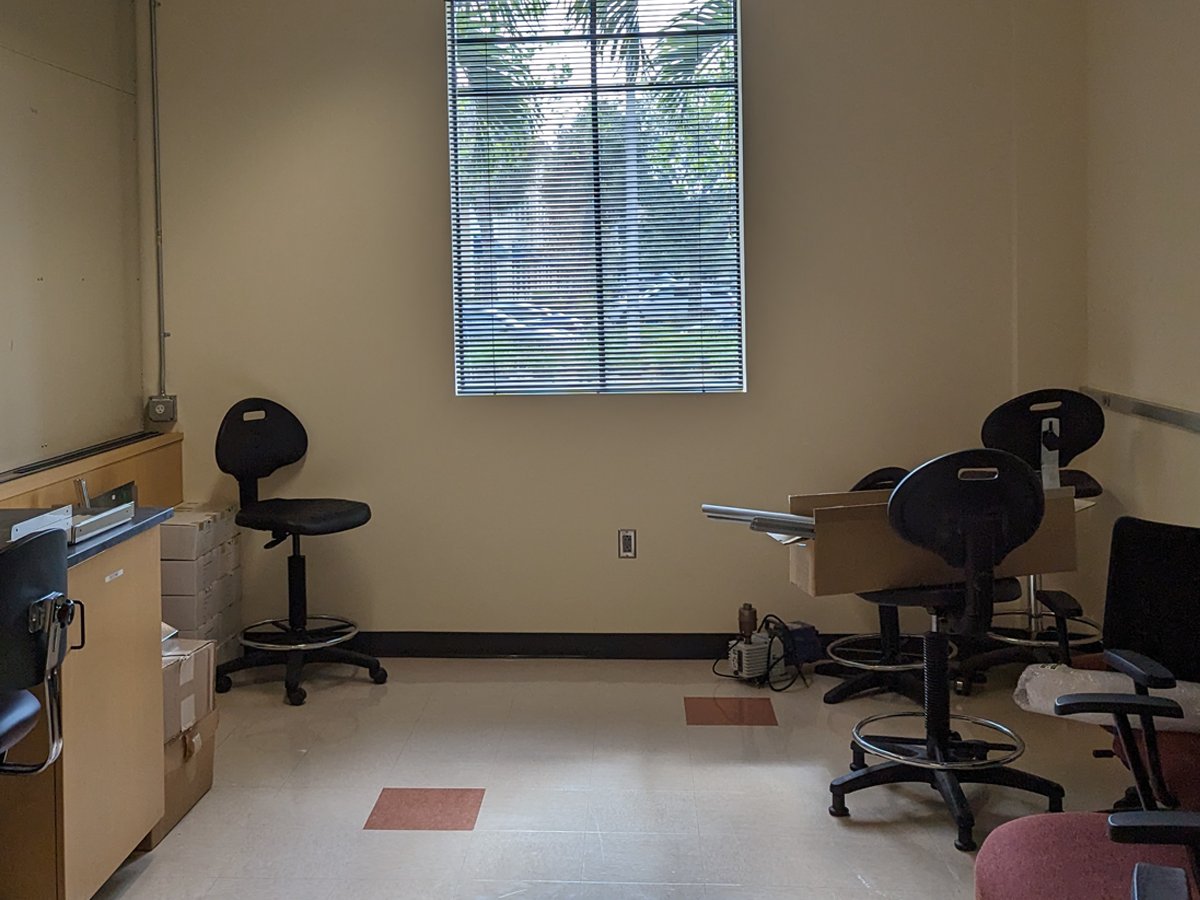 Lab space awaiting the work to begin — 2022